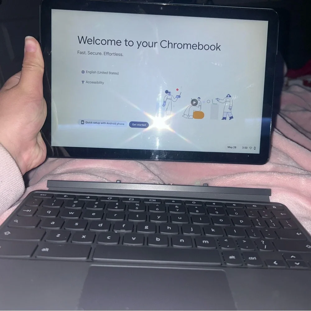 Black Chromebook Tablet